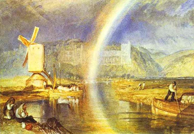 J.M.W. Turner Arundel Castle, with Rainbow.